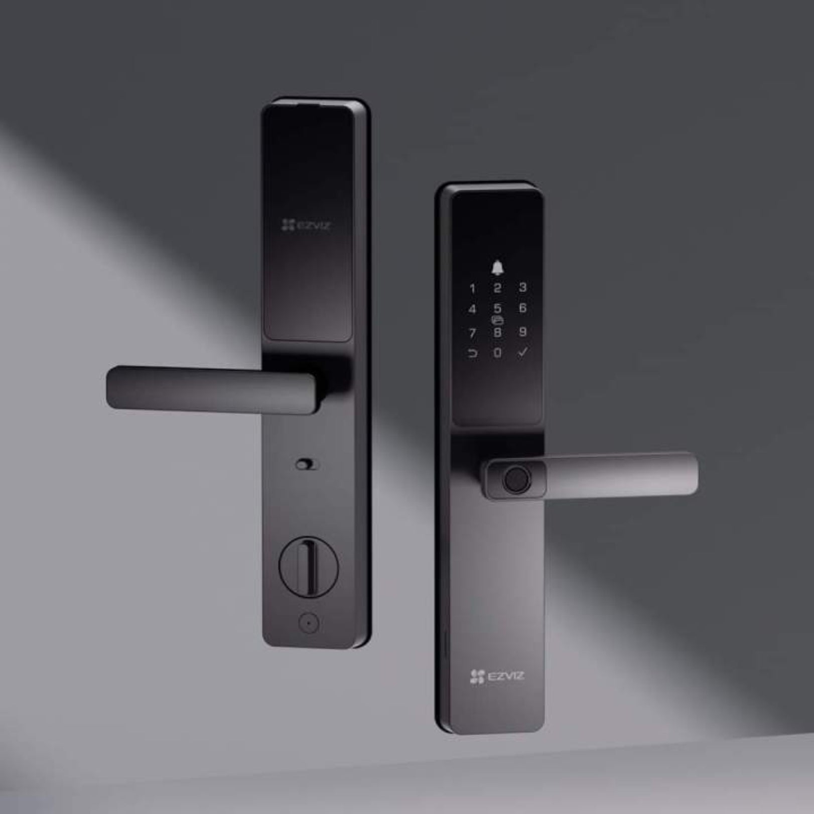 EZVIZ DL05 Smart Door Lock – 7-in-1 Keyless Entry, Fingerprint & App Unlock, 6068 Mortise, Weather-Resistant | Skiteck Dubai