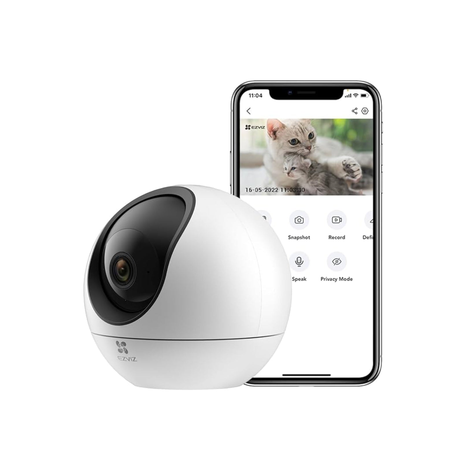 EZVIZ H6 5MP Indoor Smart Camera – 3K Pan/Tilt, Night Vision, Auto-Zoom | SkiTeck Dubai