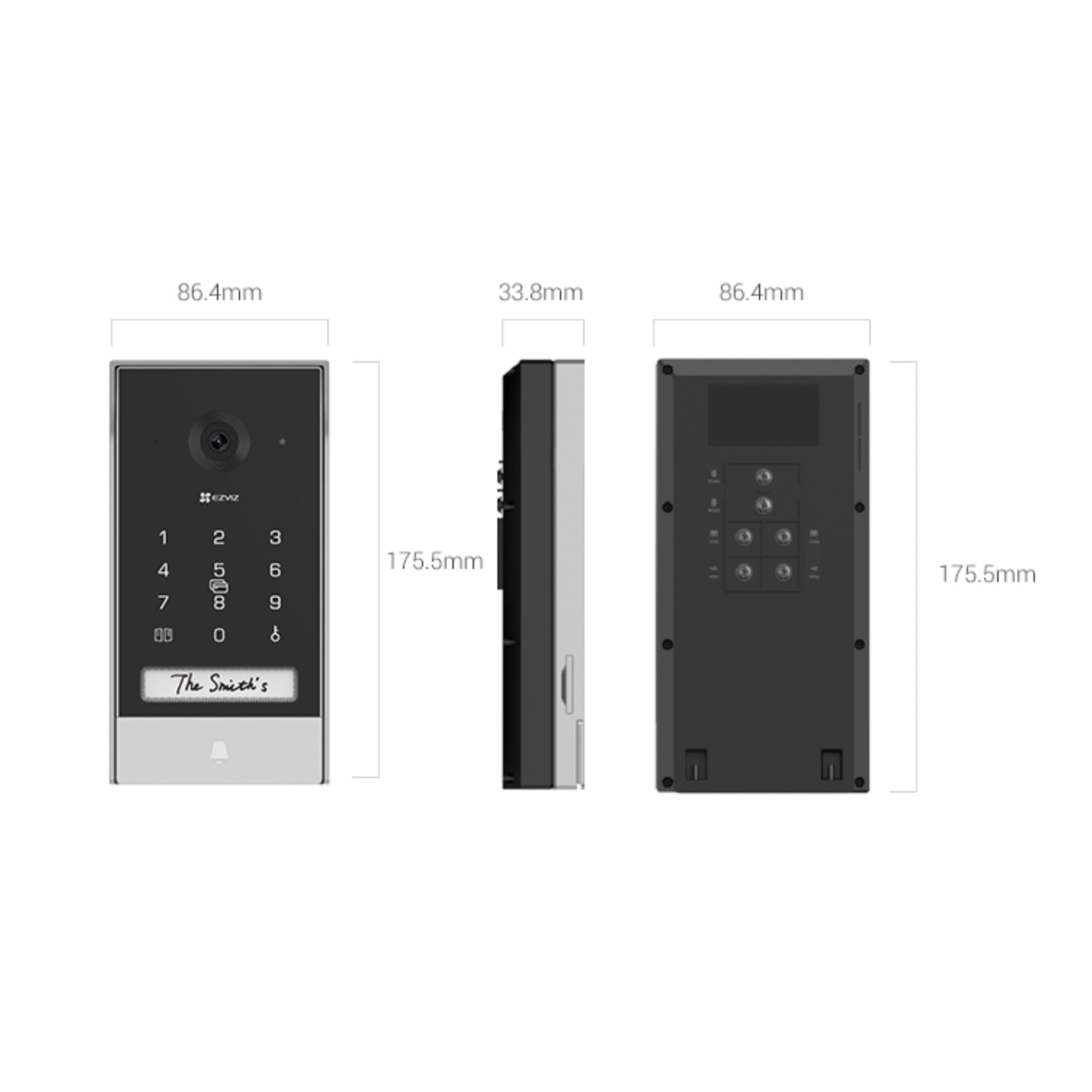 EZVIZ EP7 Smart Video Door Intercom – 2K Camera, Solar Panel | SkiTeck Dubai