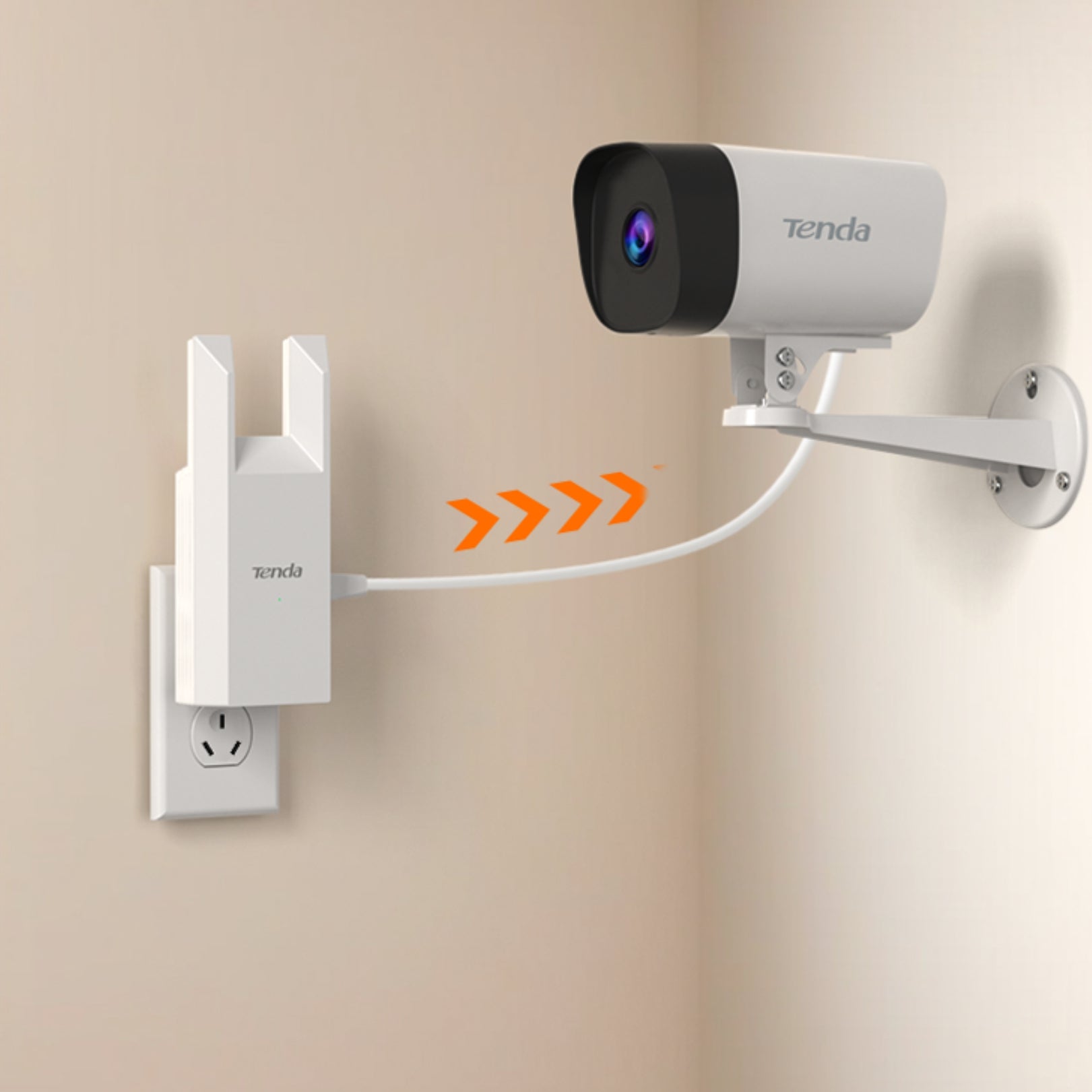 Tenda T10 N300 Wi-Fi Range Extender – 300Mbps Signal Booster | Dual Antenna | Plug & Play | Skiteck Dubai