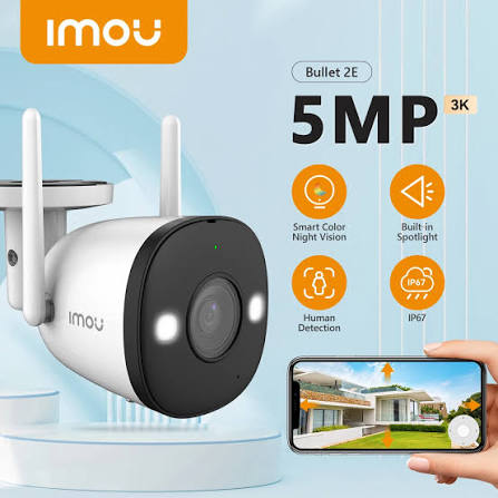 Imou Bullet 2E 5MP (3K) Outdoor Camera | Skiteck Dubai