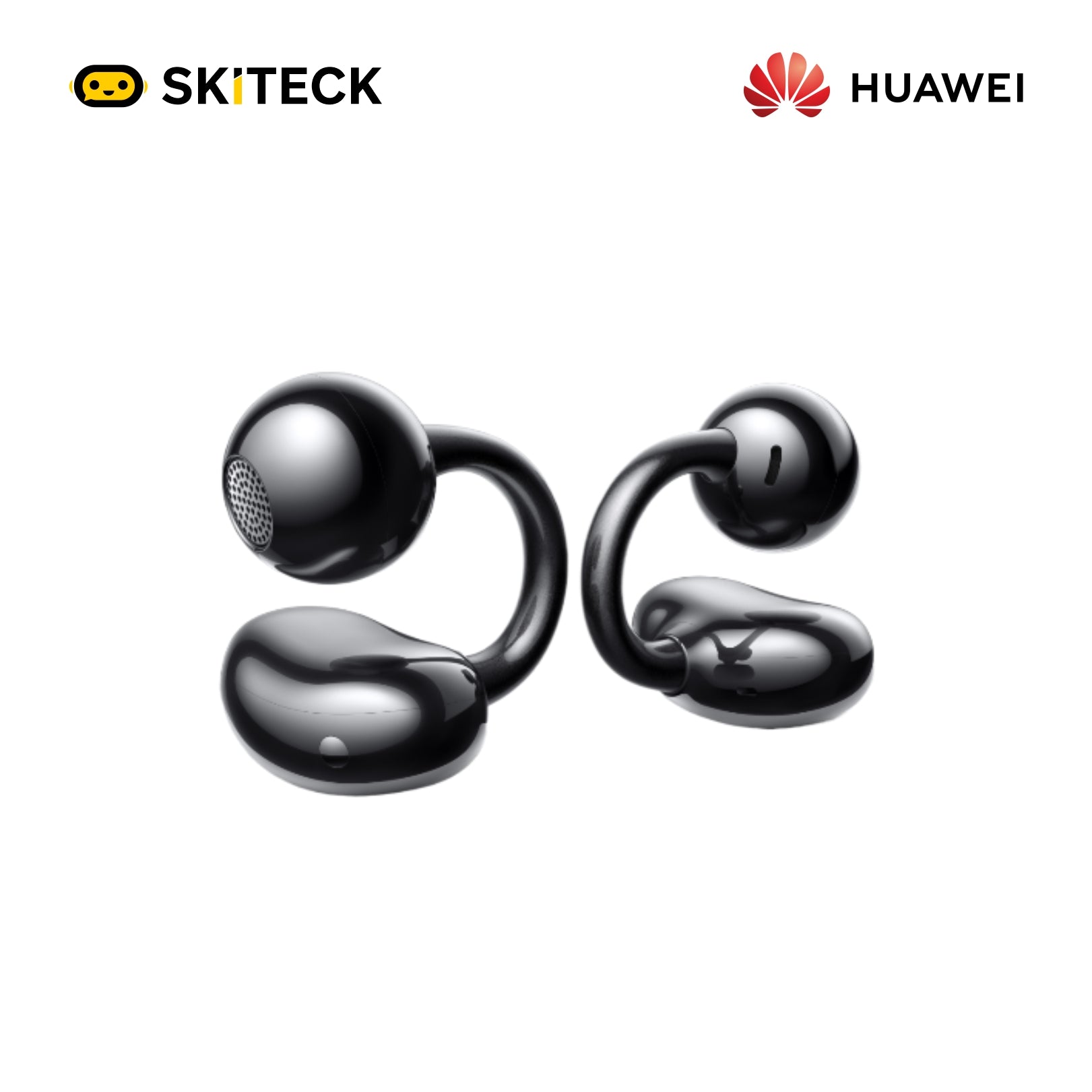 HUAWEI FreeClip Open-Ear Wireless Earbuds – AI Call, Dual-Device, Long Battery | Black | Skiteck Dubai