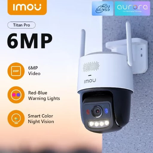 IMOU Titan Pro 6MP Wi-Fi Outdoor Security Camera – Smart CCTV with Night Vision