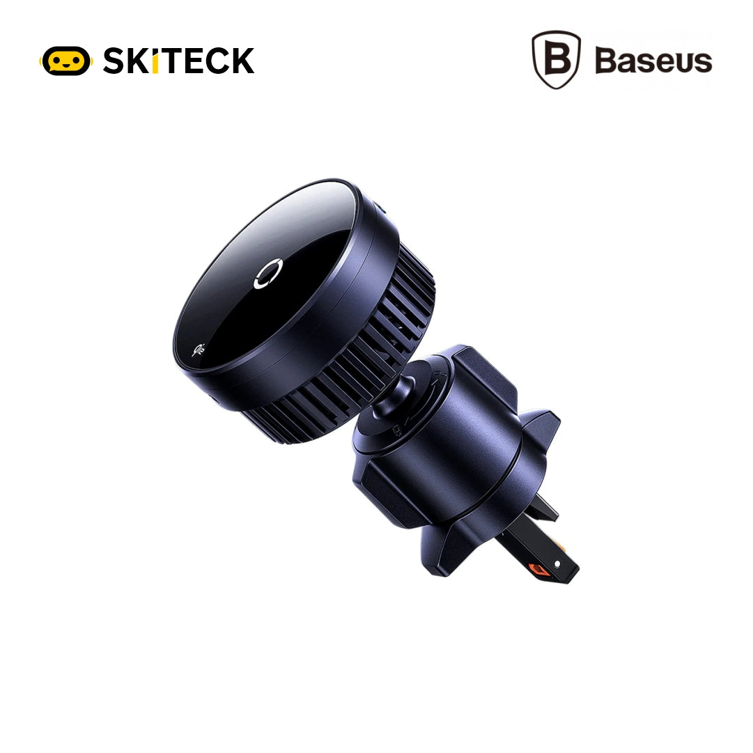 Baseus MagPro Qi2 15W Magnetic Wireless Car Charger – MagSafe Fast Charger & Air Vent Mount | Heat Dissipation | SkiTeck UAE