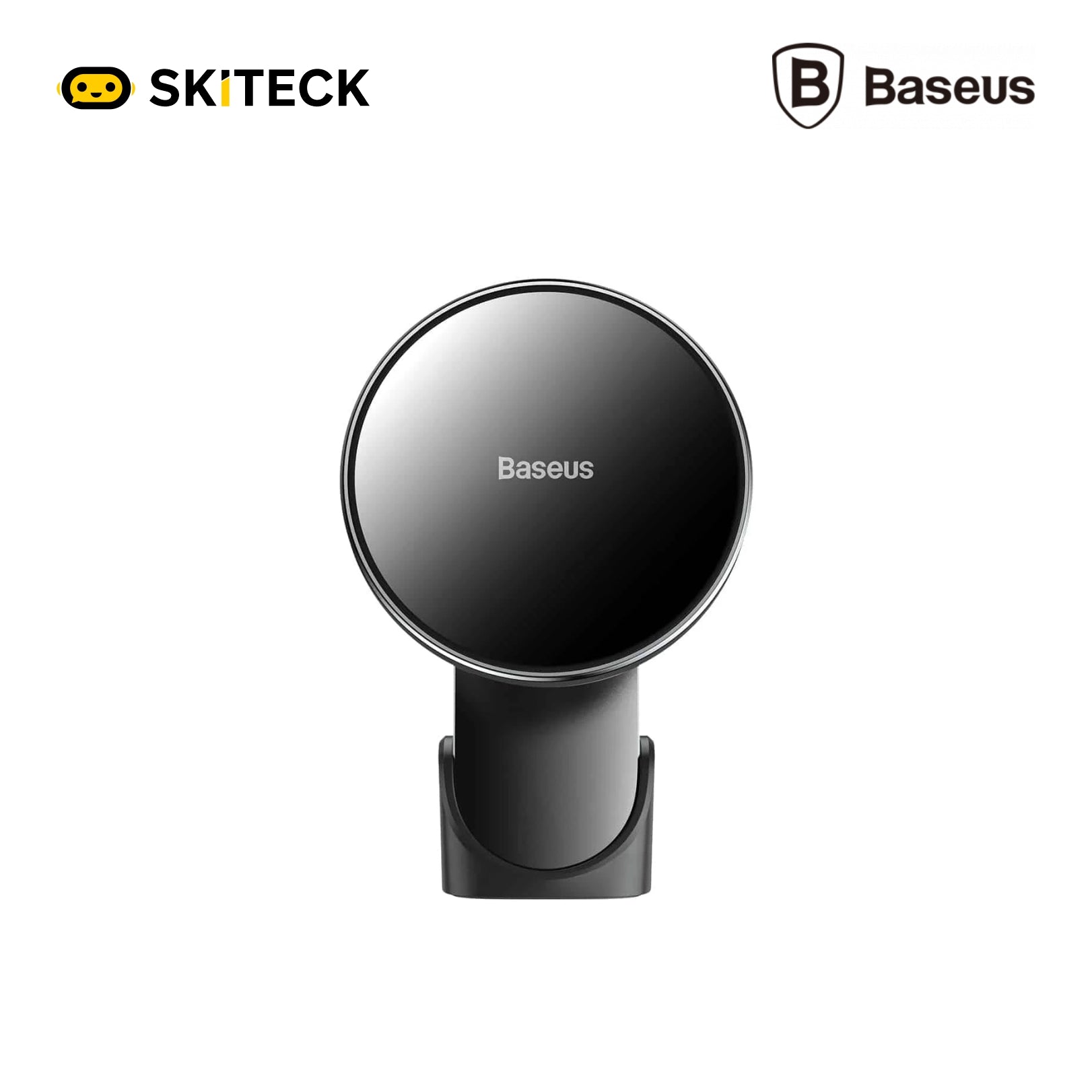Baseus 15W Magnetic Wireless Car Charger – MagSafe Phone Holder for Dashboard & Air Vent | SkiTeck UAE