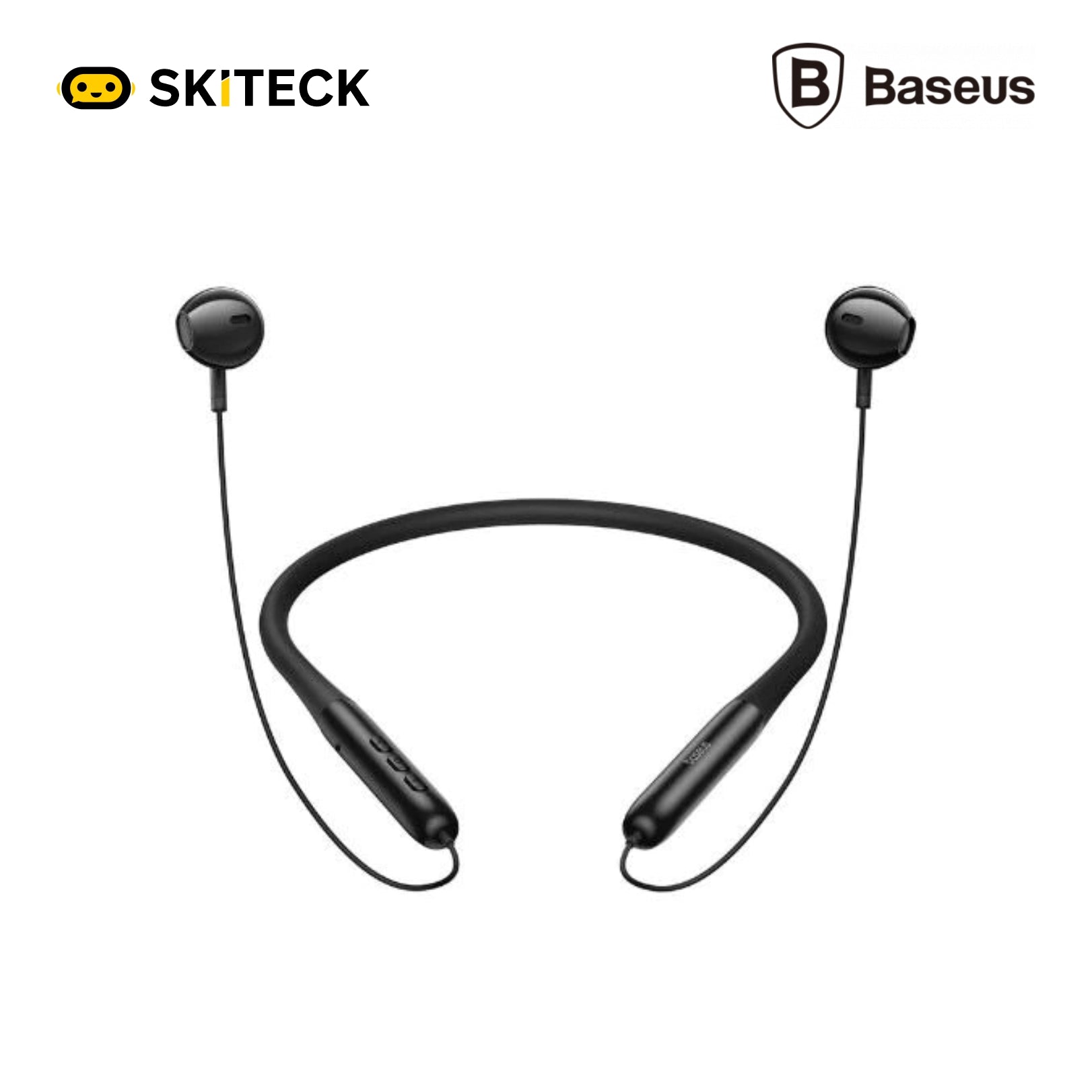 Baseus P1 Neckband Earphones | Magnetic Sports In-Ear Headphones | بيسيوس سماعات | SkiTeck UAE
